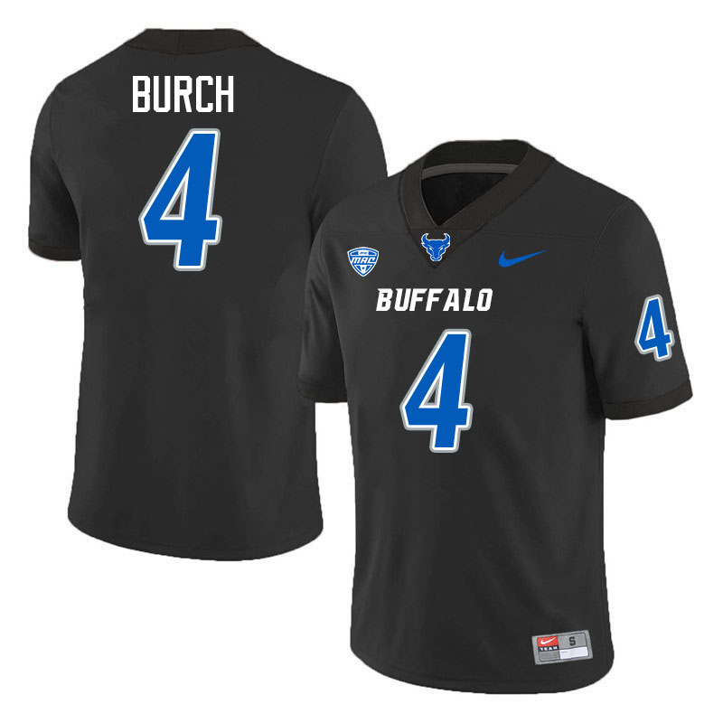 Messiah Burch UB Bulls Jersey,University Of Buffalo Bulls #4 Messiah Burch Jersey Youth-Black
